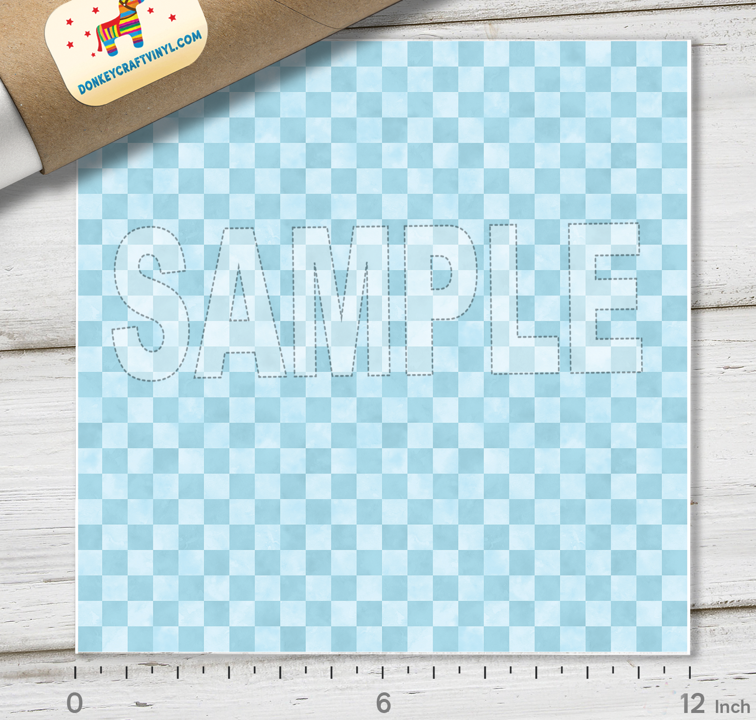 Checkerboard Patterned HTV 1582
