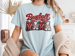 Baseball Mama Chenille Texture DTF Transfer, Ready to Press DTF677