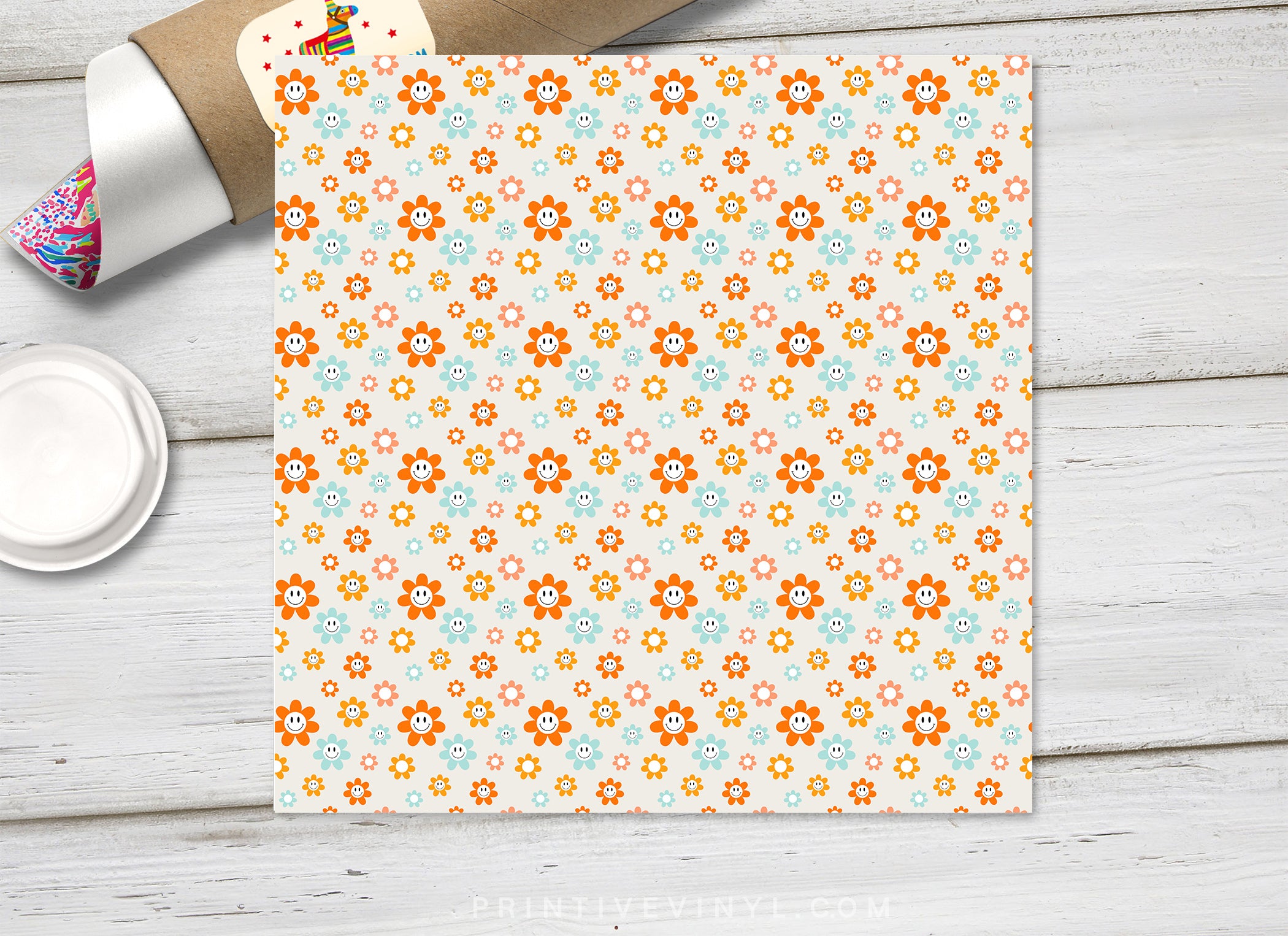 Abstract Patterned Adhesive Vinyl 1599
