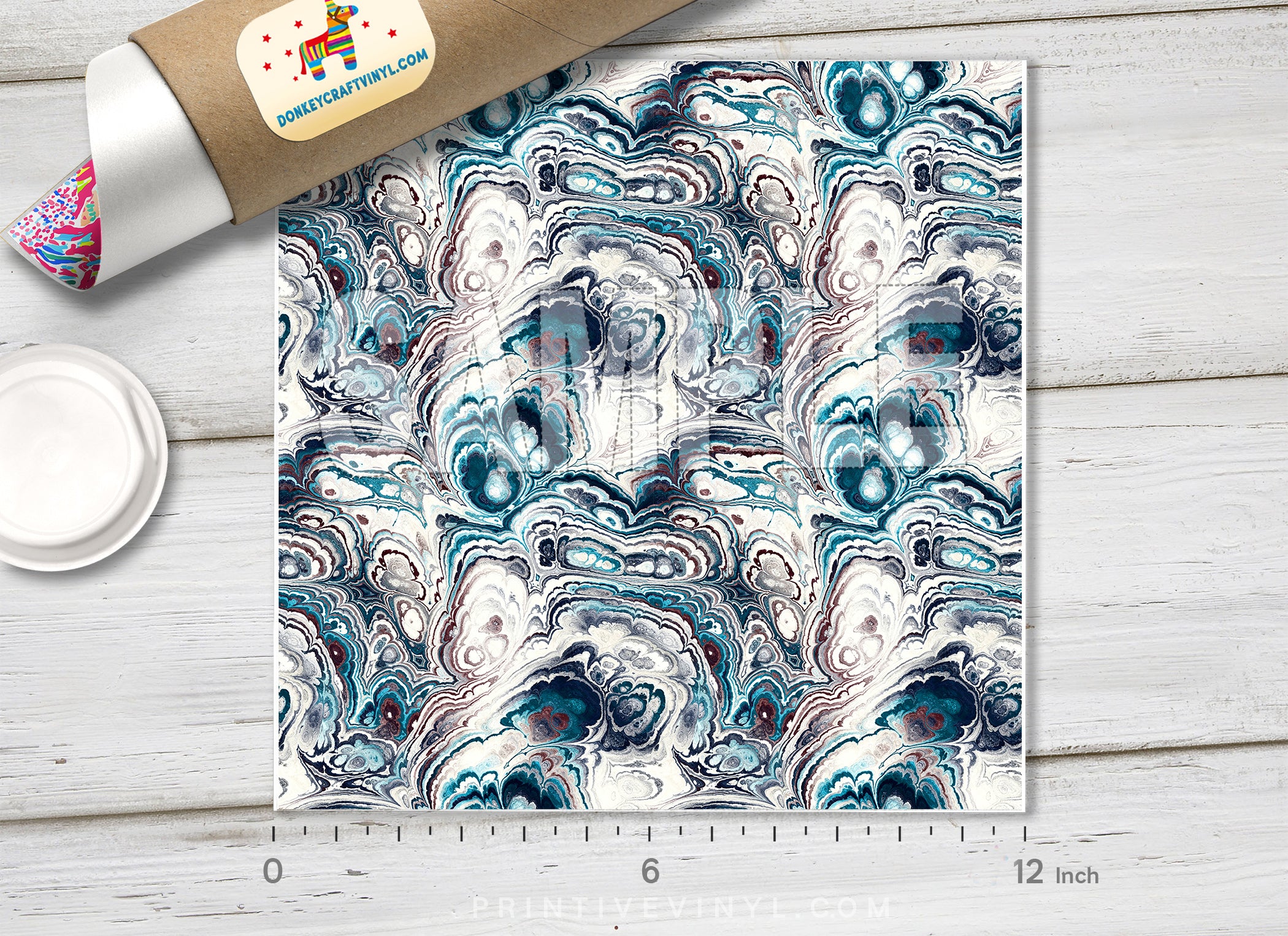 Liquid Marble Adhesive Vinyl 1318 - Donkey Craft Vinyl