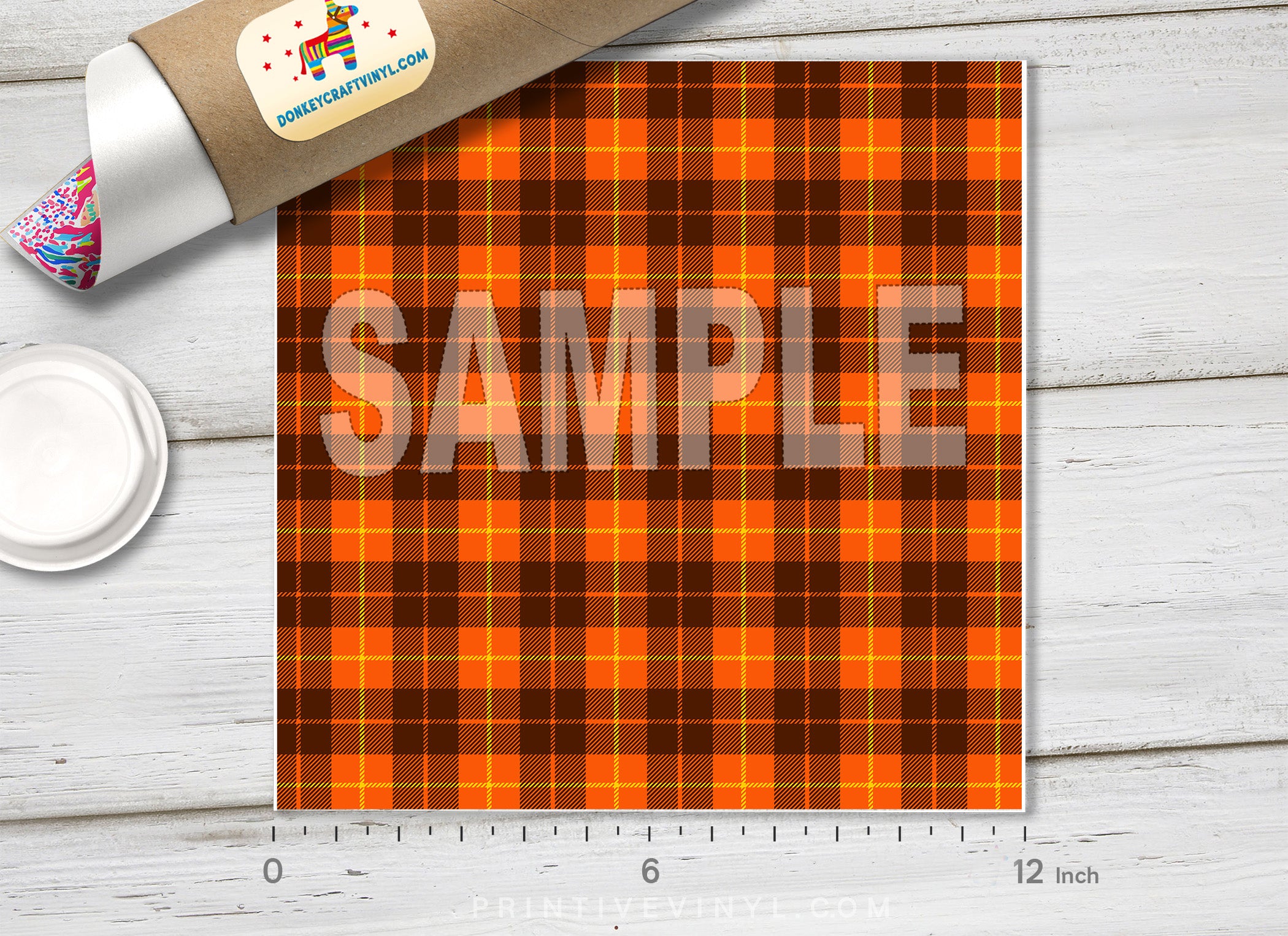 Plaid Pattern Adhesive Vinyl 757