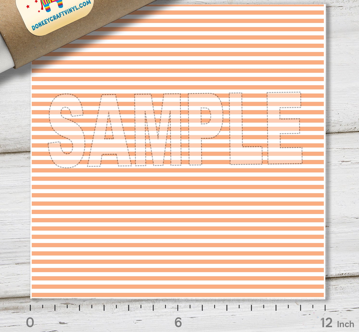 Pastel Vertical Stripe Adhesive Vinyl 1580
