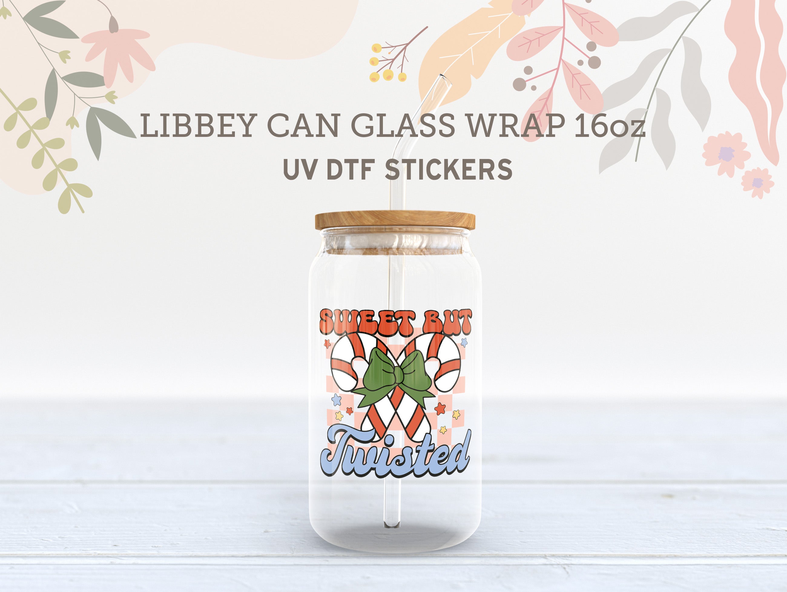 Retro Christmas UV DTF, Ready to Transfer, UV DTF Sticker UV027