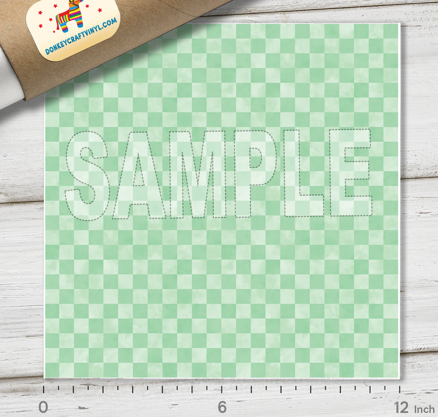 Checkerboard Pattern Adhesive Vinyl 1582