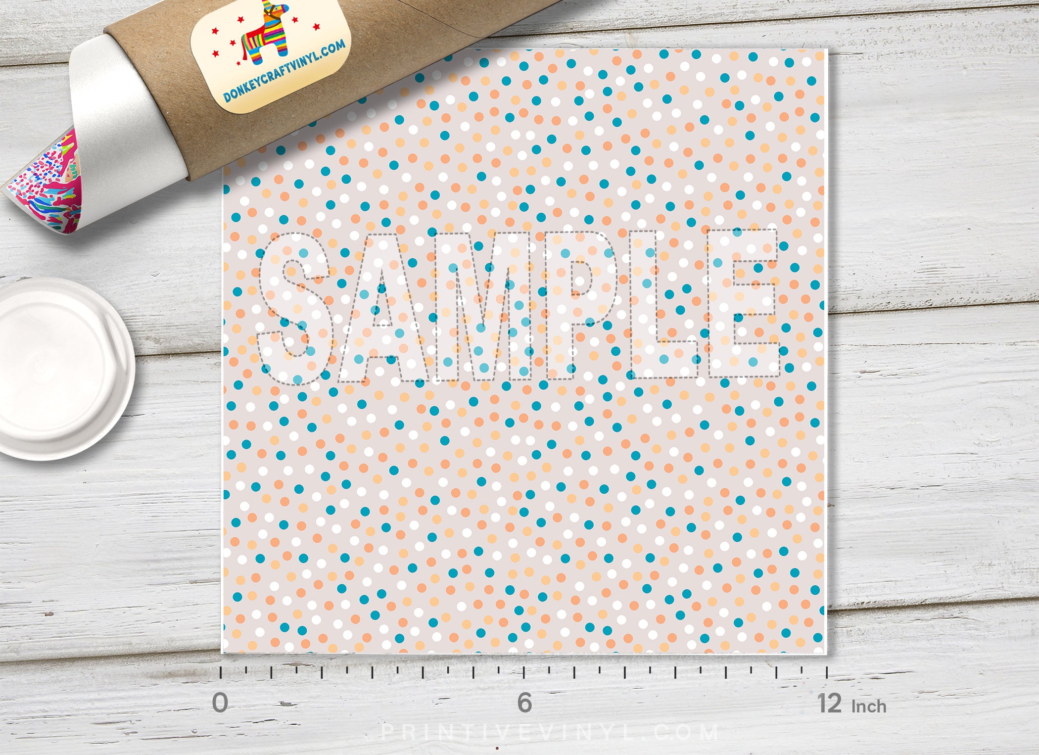 Confetti Polka Dot Adhesive Vinyl 1617