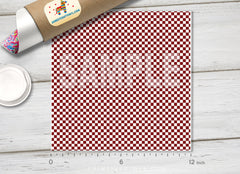 Burgundy Checkerboard Adhesive Vinyl 1641