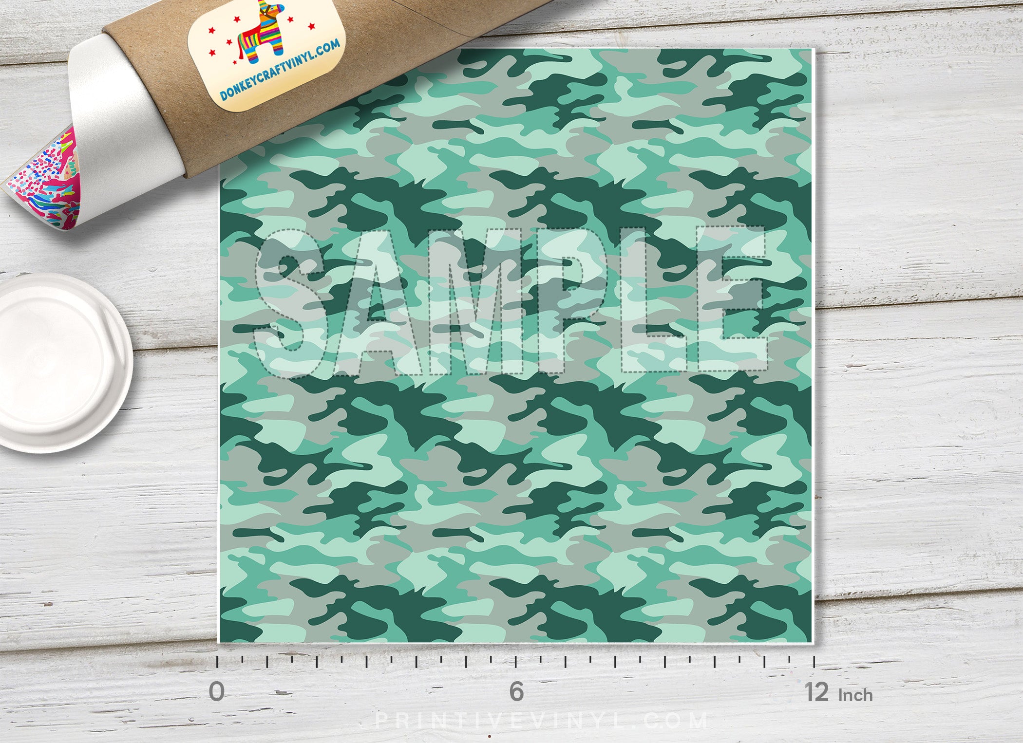 Colored Camouflage Pattern Adhesive Vinyl 663