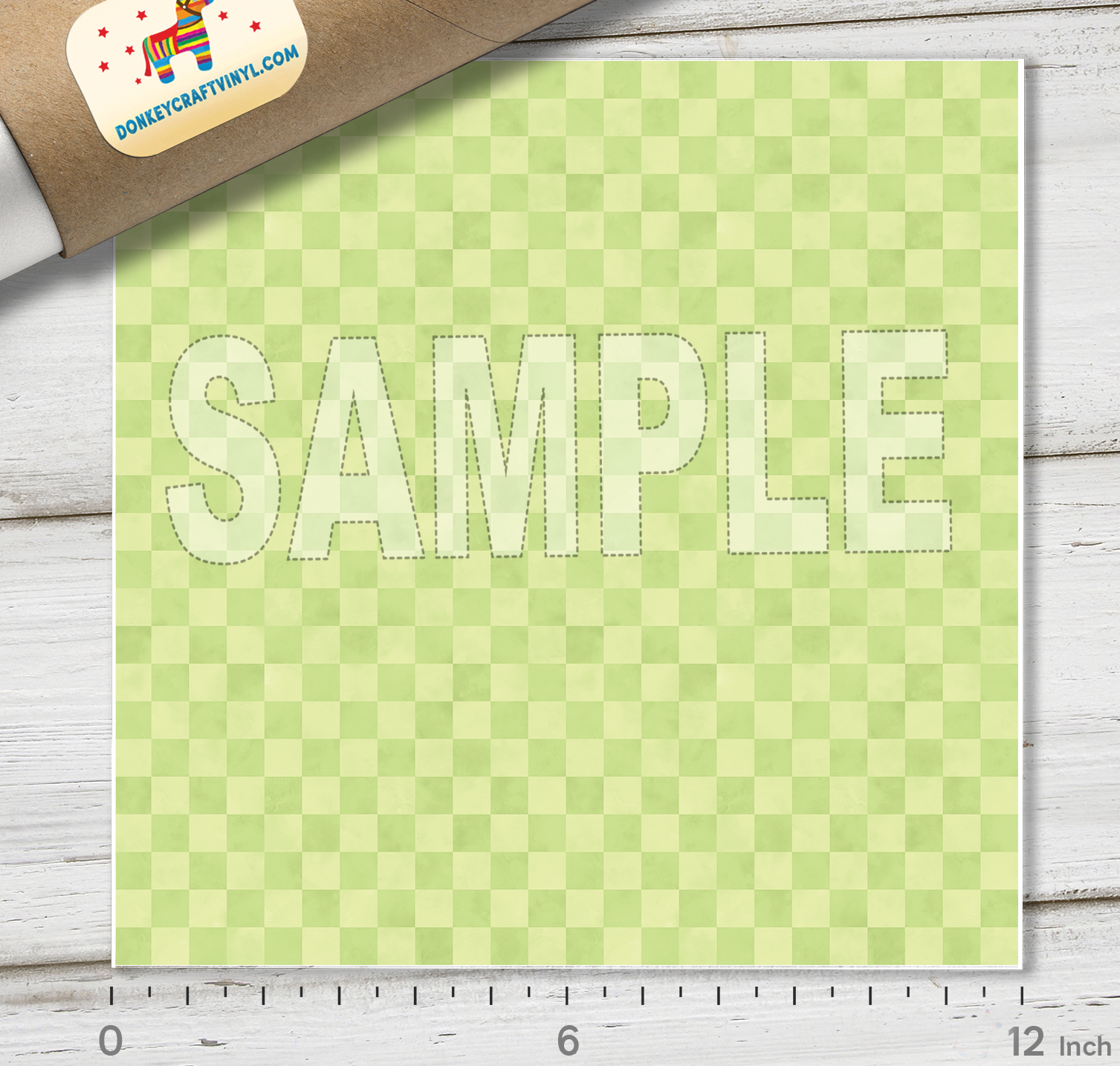 Checkerboard Pattern Adhesive Vinyl 1582