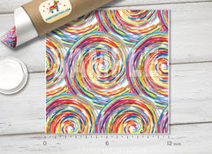 Colorful Spirals  Patterned HTV 043