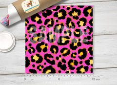 Pink Leopard Pattern Adhesive Vinyl 782