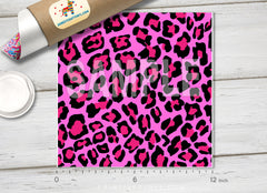 Leopard Patterned Adhesive Vinyl 766