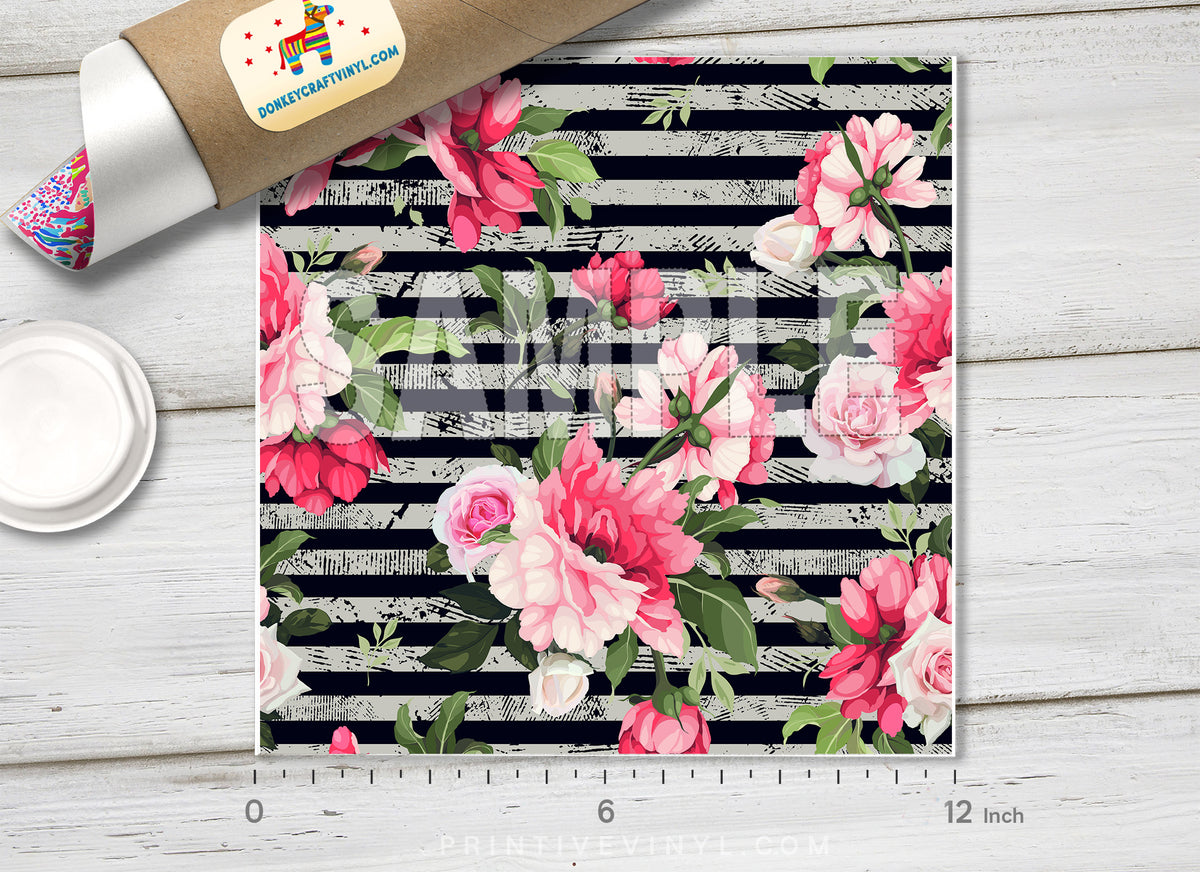 Flowers Patterned Adhesive Vinyl 699