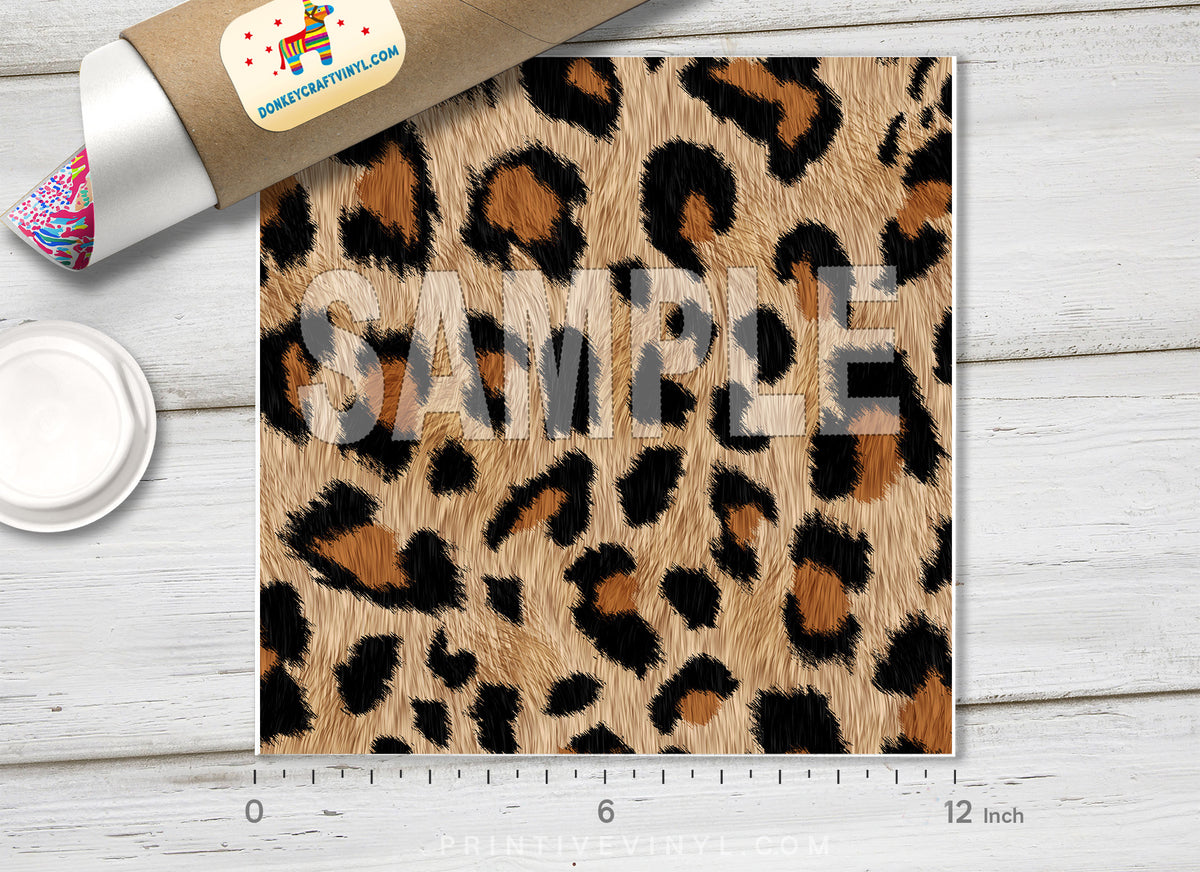 Leopard Patterned Adhesive Vinyl 747