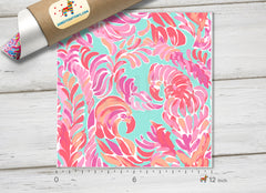 Lilly Inspired Tropical Pattern Adhesive Vinyl L007