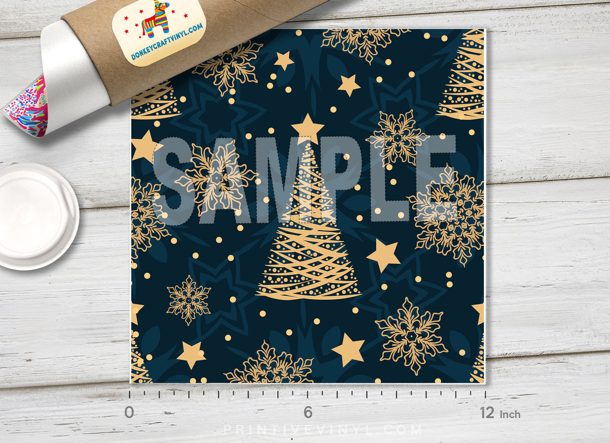 Christmas Tree Patterned HTV X015