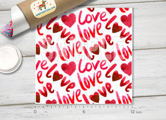 Love Heart Adhesive Vinyl 1154