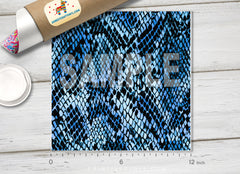 Blue Snake Skin Adhesive Vinyl 1140