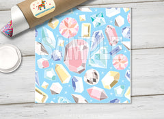 Sparkling Pastel Gemstone HTV 1507