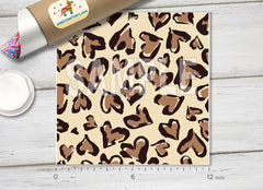 Heart Leopard Adhesive Vinyl 1146