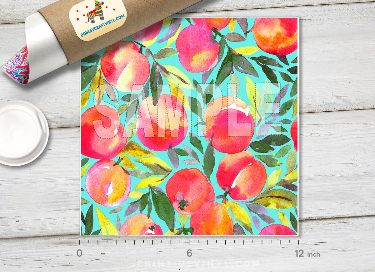 Fruit Peach Adhesive Vinyl 1235