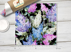 Lilac Flower Pattern Adhesive Vinyl 669