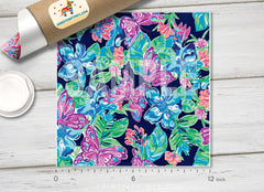 Lilly Inspired Floral Patterned HTV L147