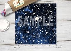 Space Galaxy & Doodle Planets HTV 1497 - Donkey Craft Vinyl