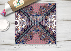 Vintage Bohemian Paisley Pattern HTV 1525