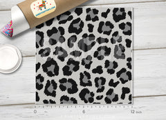 Grey Leopard Pattern Adhesive Vinyl 794