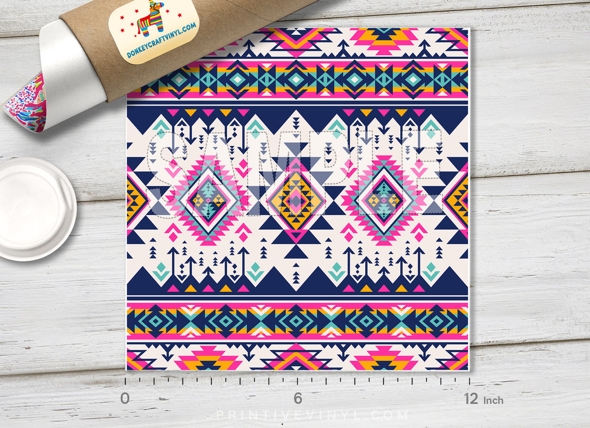 Tribal Navajo Patterned Adhesive Vinyl 854