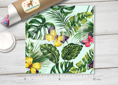 Tropical Palm Pattern Adhesive Vinyl 977