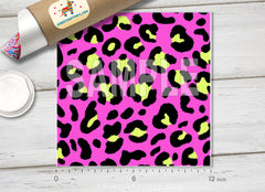 Pink Leopard Adhesive Vinyl 1073