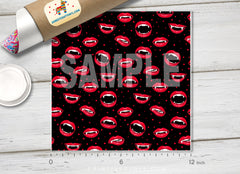 Vampire Red Eyes Patterned Adhesive Vinyl H064