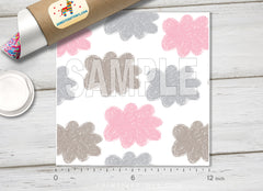 Pastel Scribble Clouds Adhesive Vinyl 1349 - Donkey Craft Vinyl