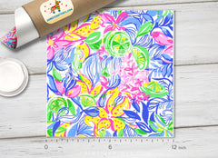 Lilly Inspired  Pattern Adhesive Vinyl L139