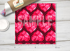 Pink Hearts Pattern Adhesive Vinyl 636