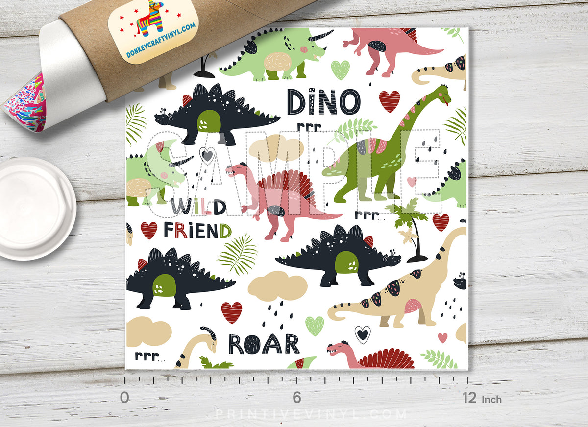 Dinosaur Adhesive Vinyl 1128