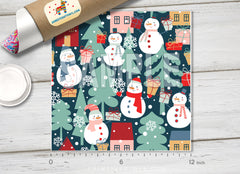 Christmas Patterned Adhesive Vinyl X049