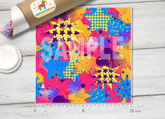 Pop Art Starburst Adhesive Vinyl 1350 - Donkey Craft Vinyl