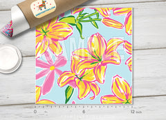 Lilly Inspired  Pattern Adhesive Vinyl L118