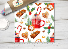 Christmas Patterned Adhesive Vinyl X074