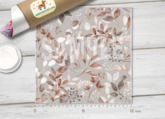 Watercolor Botanical Leaves Adhesive Vinyl 1591
