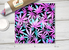 Cannabis Leaf Pattern Adhesive Vinyl 1544