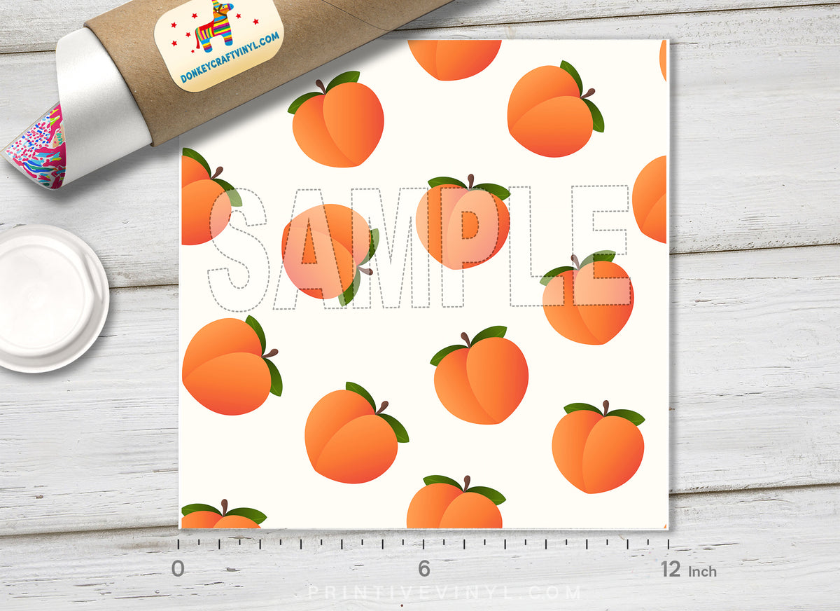 Summer Peach Adhesive Vinyl 1348 - Donkey Craft Vinyl
