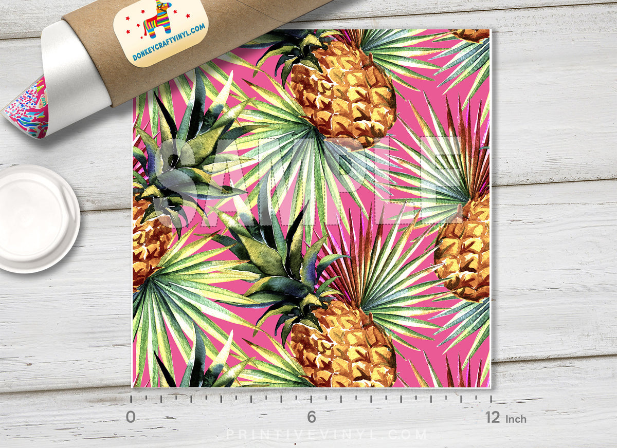 Tropical Pineapple Pattern Adhesive Vinyl 826