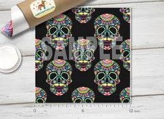 Sugar Skull Patterned Adhesive Vinyl H011