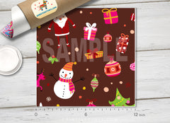 Christmas Patterned Adhesive Vinyl X196