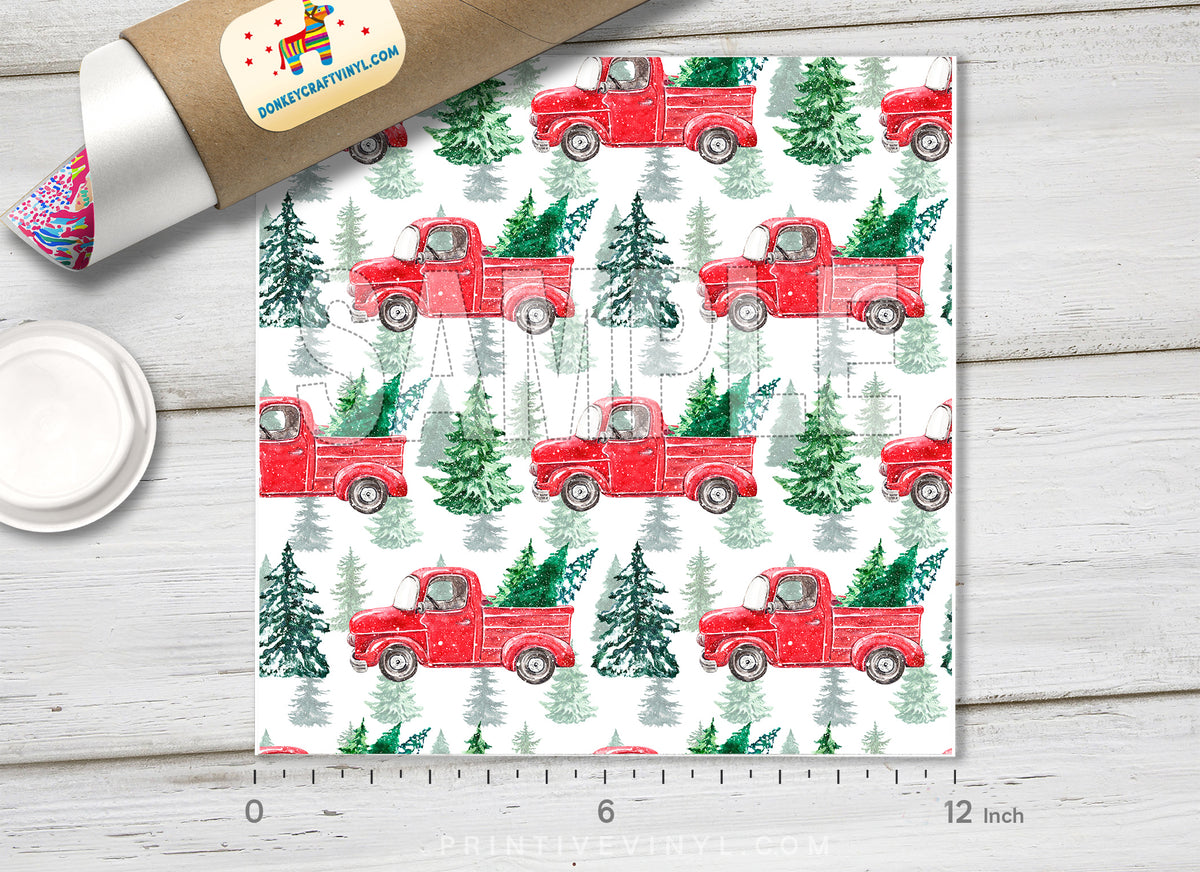 Christmas Patterned Adhesive Vinyl X057