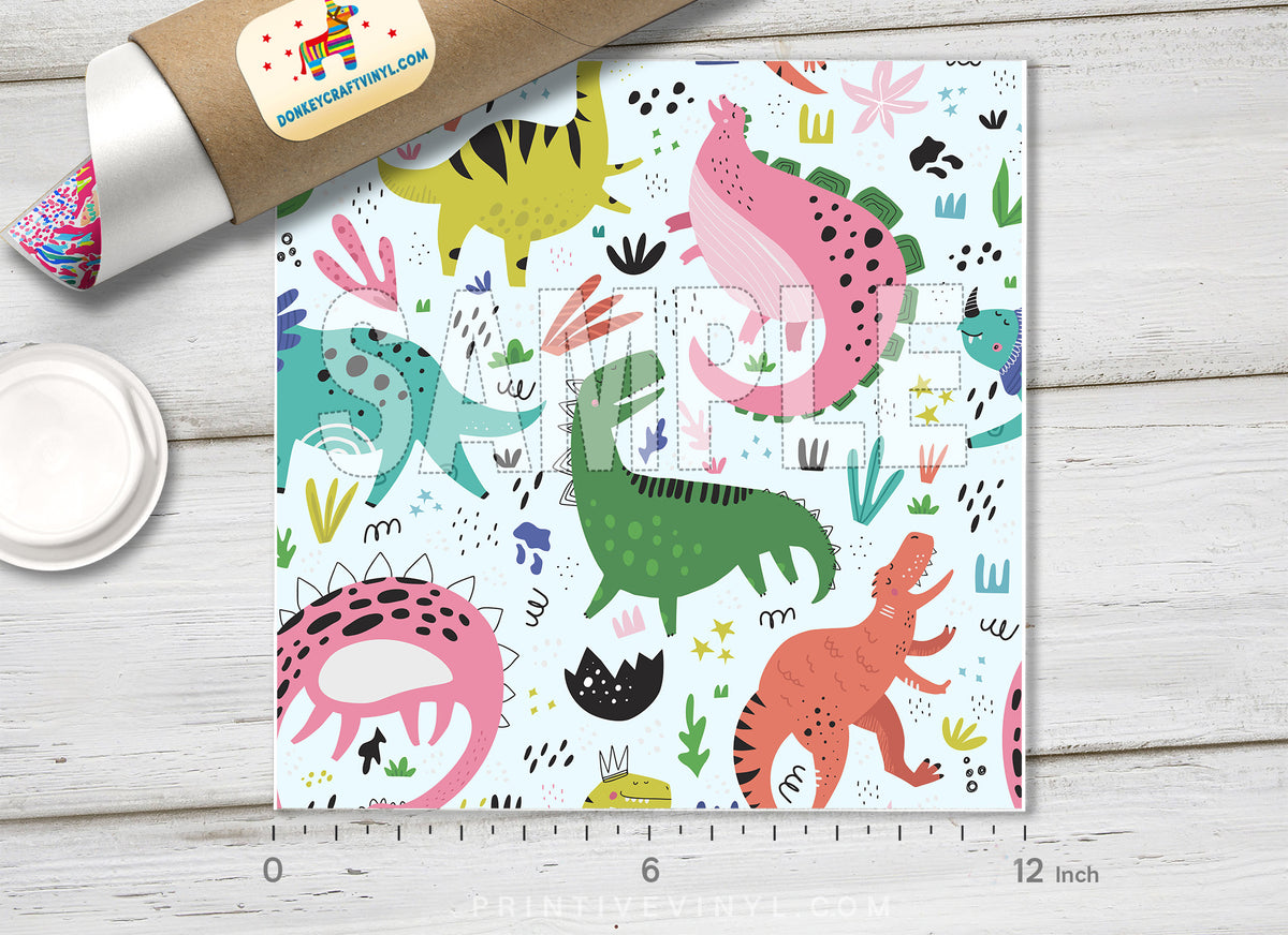 Dinosaurs Adhesive Vinyl 1052