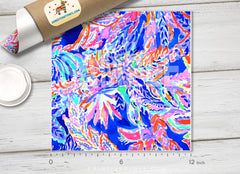 Lilly Inspired  Pattern Adhesive Vinyl L091
